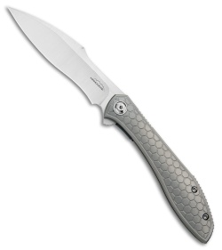 Reate Moen Mongoose Flipper Knife Titanium (3.625" Satin) RWL-34