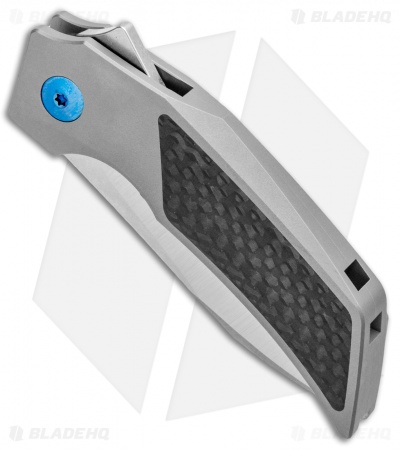 Reate Tashi Bharucha T2500 Frame Lock Flipper Knife Carbon Fiber (2.5" Satin)
