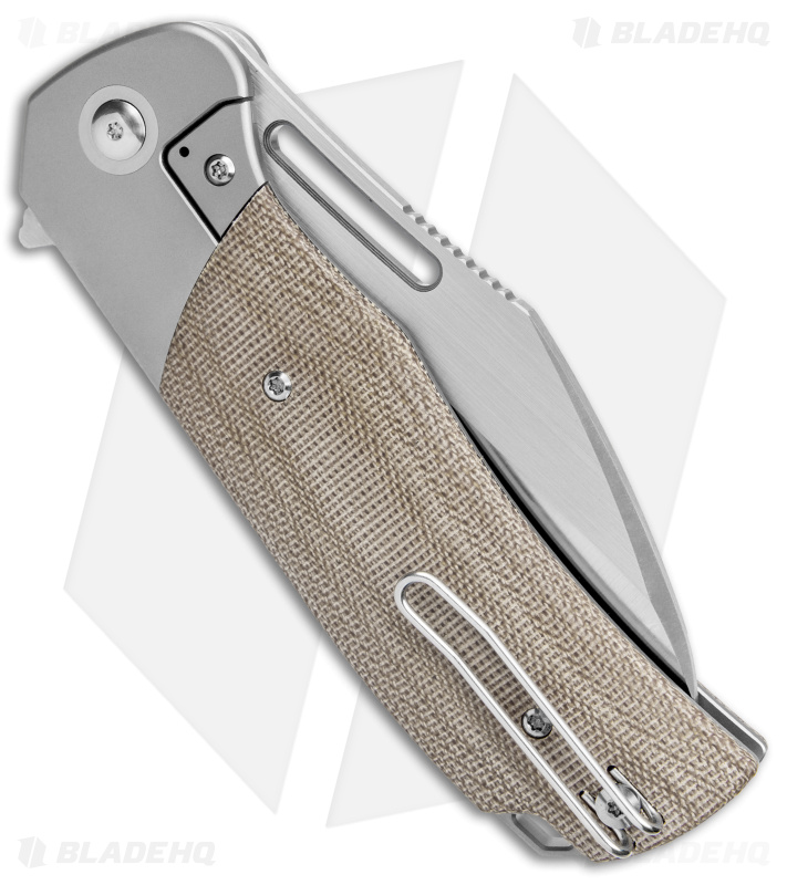 Renegade Provisions Gungnir Frame Lock Knife Ti/Green Micarta (4.25" Satin)