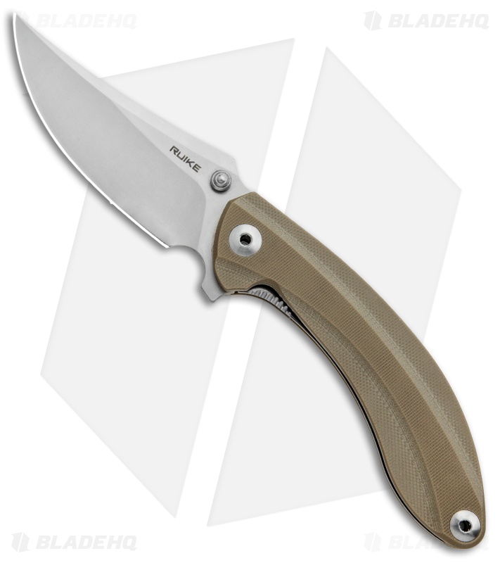 RUIKE P155 Liner Lock Knife Desert Sand G-10 (3.5" Bead Blast)