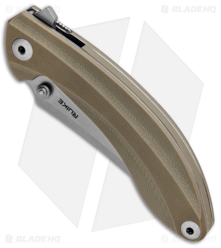 RUIKE P155 Liner Lock Knife Desert Sand G-10 (3.5" Bead Blast)