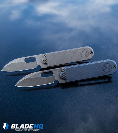 Serge Knife Co. Production Bean Flipper Titanium (2.13" Tumbled)