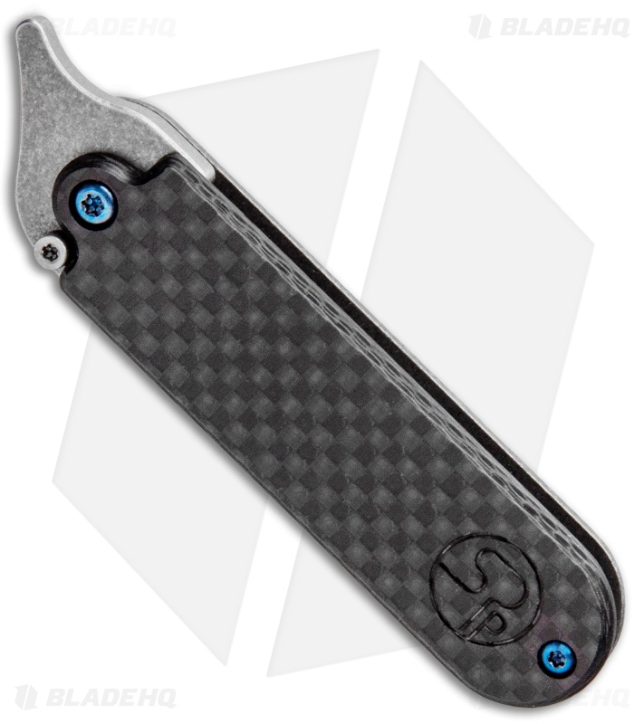Serge Knife Co. Production Bean Flipper Ti/CF (2.13" Tumbled) BHQ Exclusive