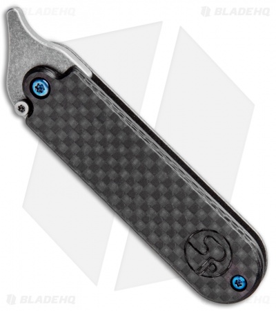 Serge Knife Co. Production Bean Flipper Ti/CF (2.13" Tumbled) BHQ Exclusive