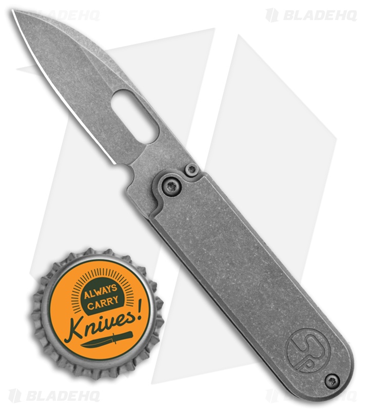 Serge Knife Co. Production Bean Flipper Titanium (2.13" Tumbled)