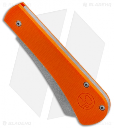 Serge Knife Co. Production Cleaver Slip Joint  Orange G10 (2.75" Stonewash)