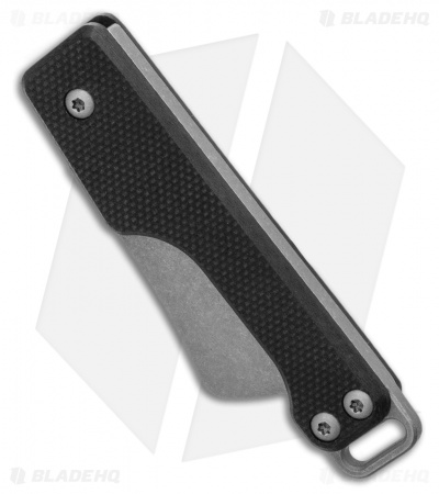 Serge Knife Co. Production Keychain Slip Joint Knife Black G-10 (1.5" SW)