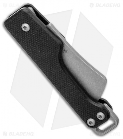 Serge Knife Co. Production Keychain Slip Joint Knife Black G-10 (1.5" SW)