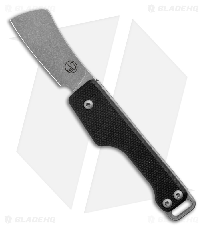 Serge Knife Co. Production Keychain Slip Joint Knife Black G-10 (1.5" SW)