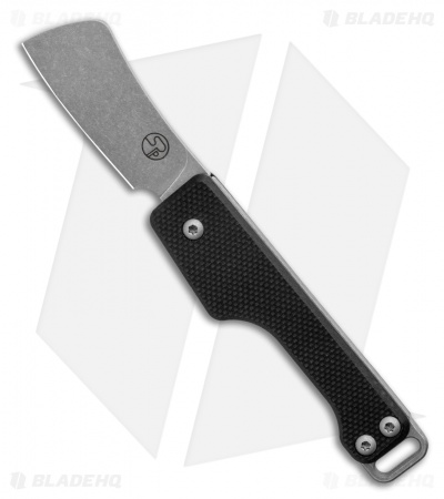 Serge Knife Co. Production Keychain Slip Joint Knife Black G-10 (1.5" SW)