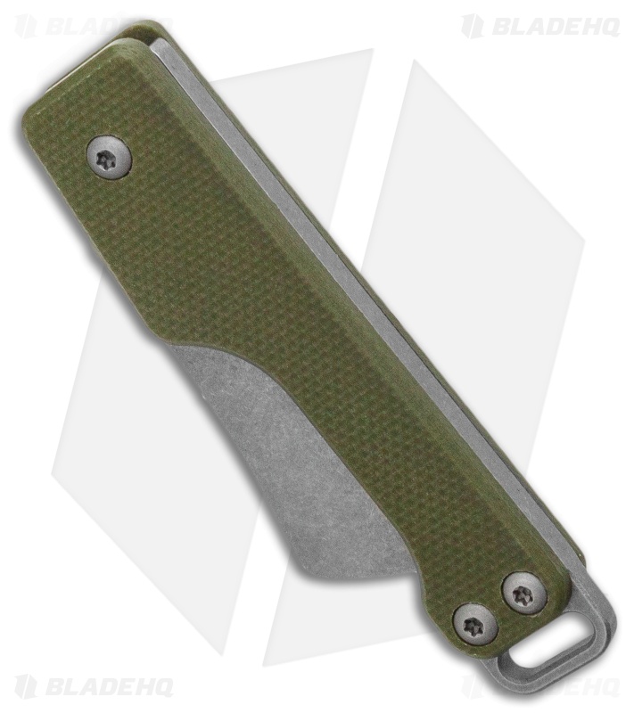 Serge Knife Co. Production Keychain Slip Joint Knife Green G-10 (1.5" SW)