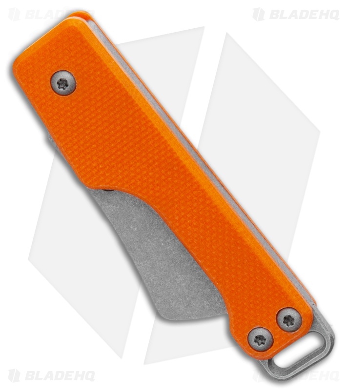 Serge Knife Co. Production Keychain Slip Joint Knife Orange G-10 (1.5" SW)