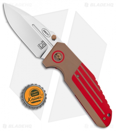 Shane Sibert Custom Pocket Rocket Liner Lock Knife Coyote/Orange G-10
