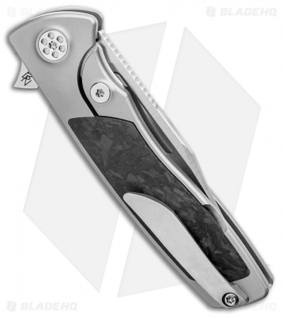 Sharp By Design Micro Evo Typhoon Bowie Knife Ti/Marble CF (3" Satin)