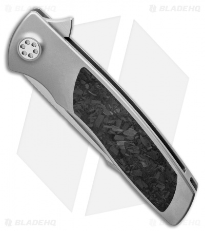 Sharp By Design Micro Evo Typhoon Tanto Knife Ti/Marble CF (3" Satin)