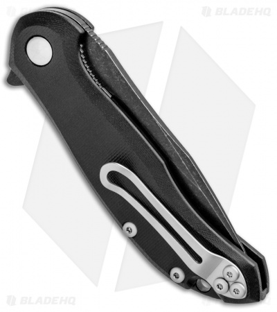 Steel Will Lanner Liner Lock Knife Black G-10 (3.25" Black Stonewash) F35M-09 