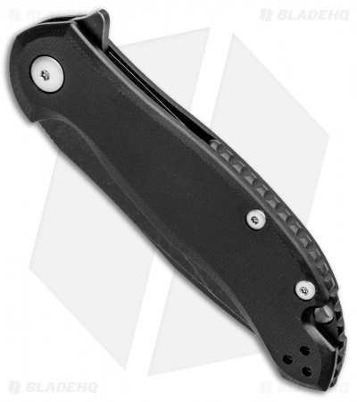 Steel Will Lanner Liner Lock Knife Black G-10 (3.25" Black Stonewash) F35M-09 