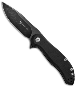 Steel Will Lanner Liner Lock Knife Black G-10 (3.25" Black Stonewash) F35M-09 