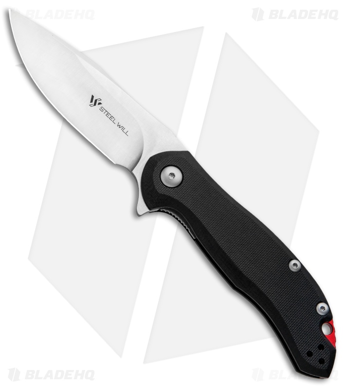 Steel Will Lanner Liner Lock Knife Black G-10 (3.25" Stonewash) F35M-01 