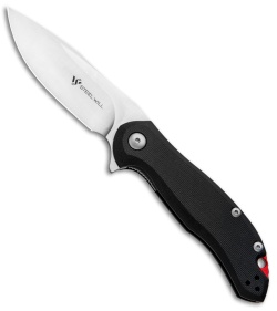 Steel Will Lanner Liner Lock Knife Black G-10 (3.25" Stonewash) F35M-01 