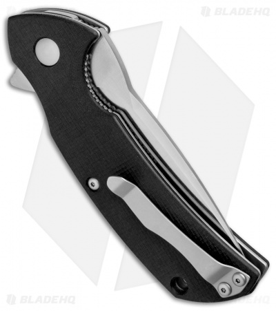 Steel Will Plague Doctor Mini Liner Lock Knife Black G-10 (3.4" Satin) F16M-01