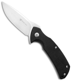 Steel Will Plague Doctor Mini Liner Lock Knife Black G-10 (3.4" Satin) F16M-01