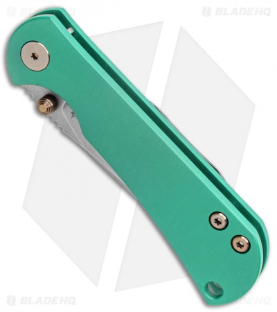 Toor Knives Chasm Frame Lock Knife Teal Titanium (3" Stonewash)