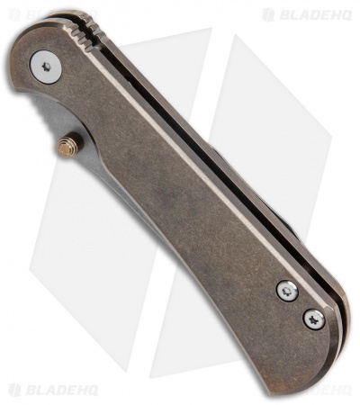 Toor Knives Merchant Frame Lock Knife Bronze Titanium (3.4" Stonewash) 