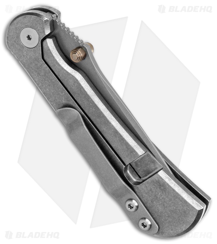 Toor Knives Merchant Frame Lock Knife Stonewashed Titanium (3.4" Stonewash)