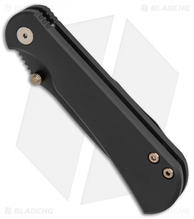 Toor Knives Merchant Tanto Frame Lock Knife Stonewashed Titanium (3.4" Black)