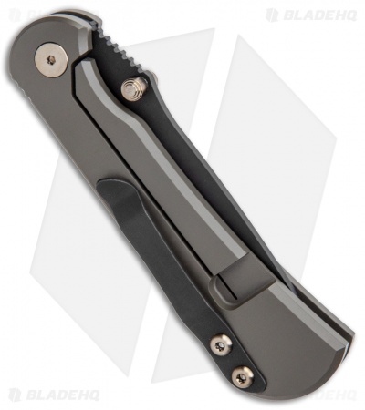Toor Knives Merchant Tanto Frame Lock Knife Moss Titanium (3.4" Black)