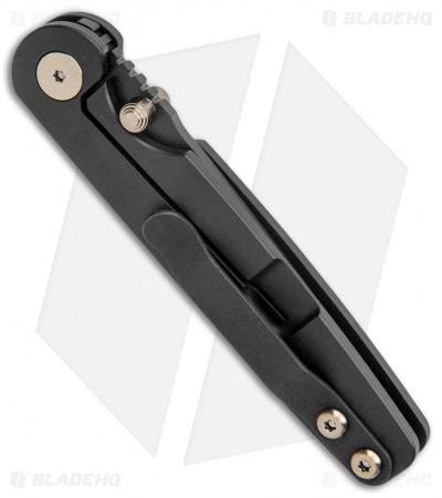Toor Knives Suitor Frame Lock Knife Black Titanium (3" Black)