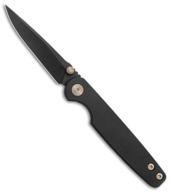 Toor Knives Suitor Frame Lock Knife Black Titanium (3" Black)