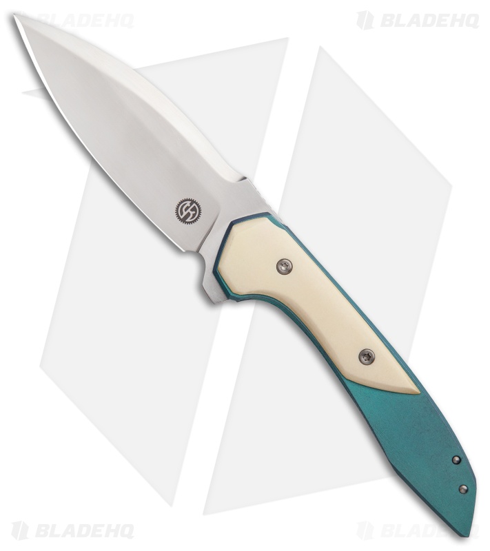 TuffKnives Blauvelt Custom S7 Tactique Knife Westinghouse/Ti (3.5" Hand Satin)