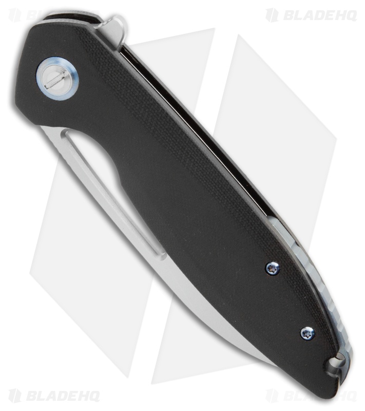 TuyaKnife Cebu Liner Lock Knife Black G-10 (3.4" Satin) T1602 BG