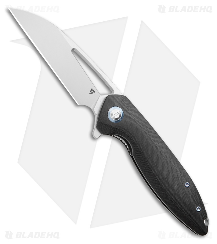 TuyaKnife Cebu Liner Lock Knife Black G-10 (3.4" Satin) T1602 BG