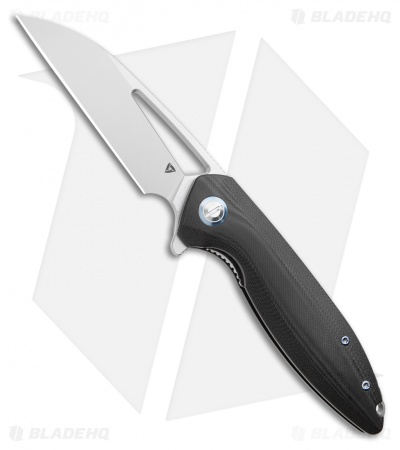 TuyaKnife Cebu Liner Lock Knife Black G-10 (3.4" Satin) T1602 BG
