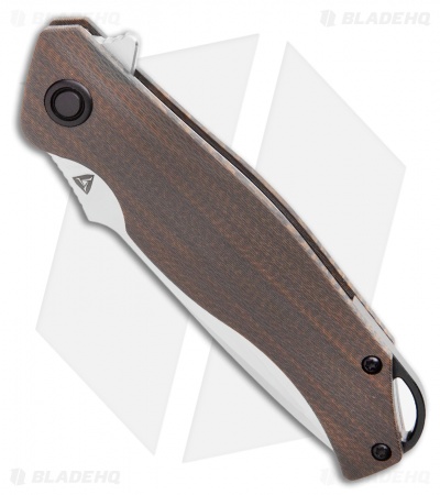 TuyaKnife Envy 3 Liner Lock Knife Crosscut Brown CF (Satin) 1711A