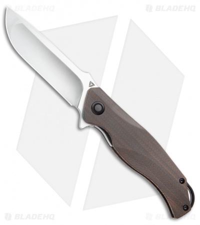 TuyaKnife Envy 3 Liner Lock Knife Crosscut Brown CF (Satin) 1711A