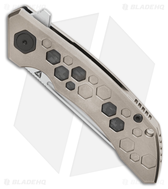 TuyaKnife Hive 2 Frame Lock Knife Bronze Titanium/Carbon Fiber (Satin) 1709B