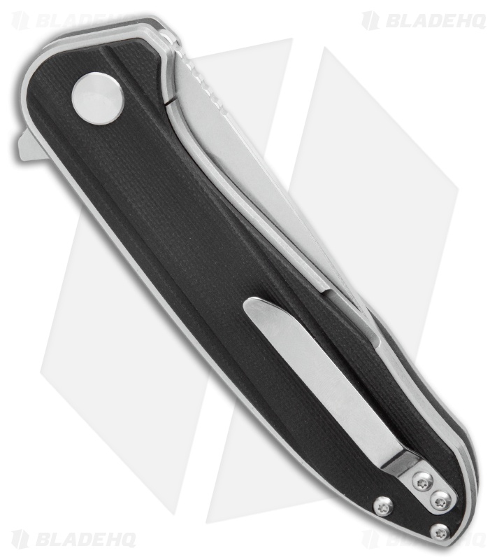 TuyaKnife Talisman Liner Lock Knife Black G-10 (3.5" Stonewash) R001B