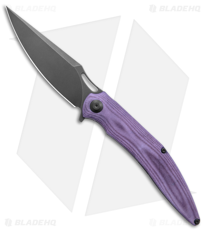 VDK Vesta Liner Lock Knife Purple G-10 (4" Black)