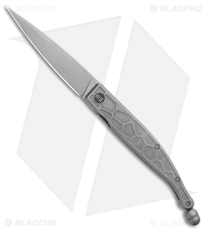 WE Knife Co. Roman Frame Lock Knife Gray Titanium (4.00" SW) 2008B