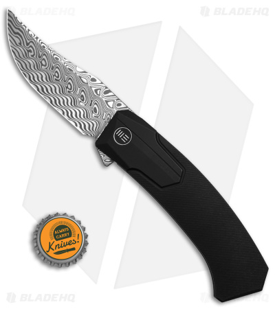 WE Knife Co. Shuddan Frame Black Ti (Damasteel) | Blade HQ