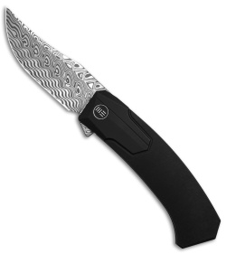 WE Knife Co. Shuddan Frame Lock Black Titanium (3.48" Damasteel) WE21015-DS1