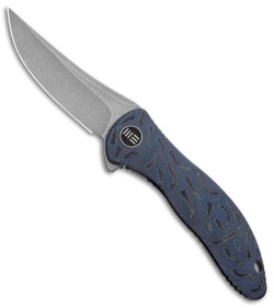 WE Knife Co. Synergy2 Trailing Point Integral Knife Flamed Ti (3.5" Stonewash)