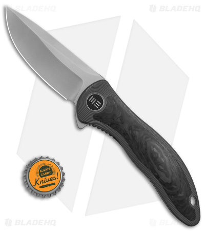 WE Knife Co. Synergy2v2  Knife Integral Gray Ti/CF (3.5" BB) WE18046CF-1