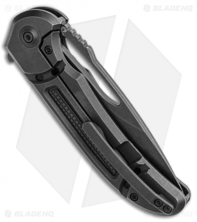 WE Knife Co. Ferrum Forge Minax Frame Lock Knife Black Titanium (3.5" Black SW)