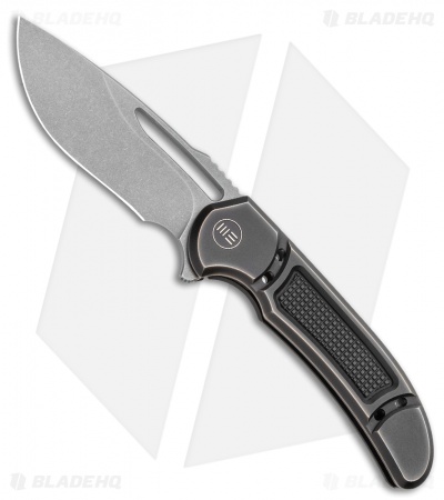 WE Knife Co. Ferrum Forge Minax Frame Lock Knife Bronze Titanium (3.5" SW)