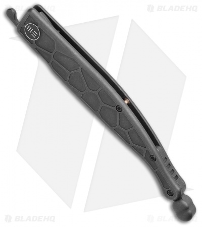 WE Knife Co. Roman Frame Lock Black Ti (4.00"  Black SW) 2008C